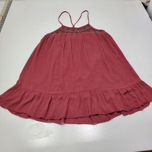 En Creme Shirt Womens Medium Tunic Length Sleeveless Embellished Top with beads